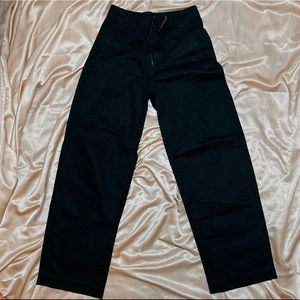 UNIQLO Black Straight Leg Pants (100% Cotton)